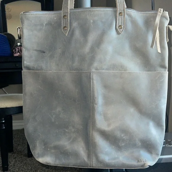 ABLE Selam Magazine Tote - BLUE GRaY - Picture 2 of 16